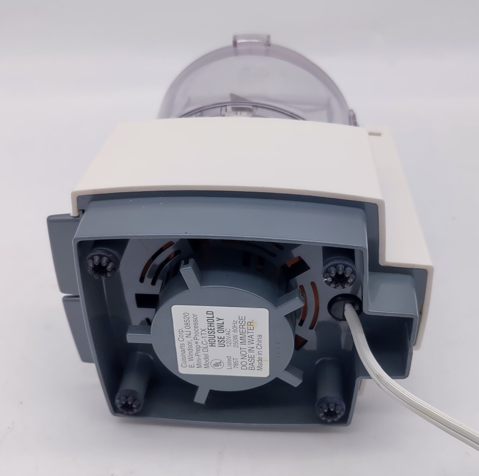 Cuisinart Mini Prep Food Chopper Processor DLC-1TX White -Tested- Clean w/ Blade