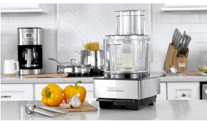 Cuisinart 14-Cup Food Processor, 720 W Motor, Extra-Large Feed Tube, Stainless