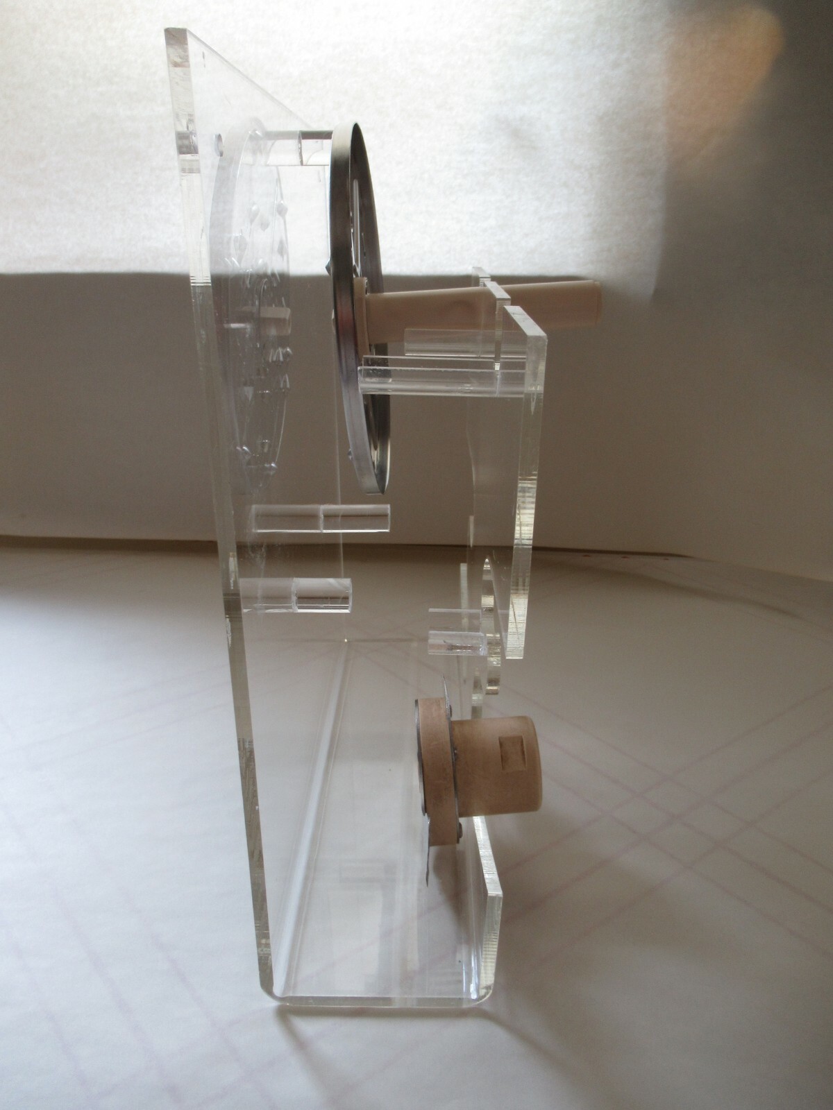 VINTAGE FOOD PROCESSOR BLADE HOLDER CADDY ORGANIZER ACRYLIC PLEXI GLASS LUCITE