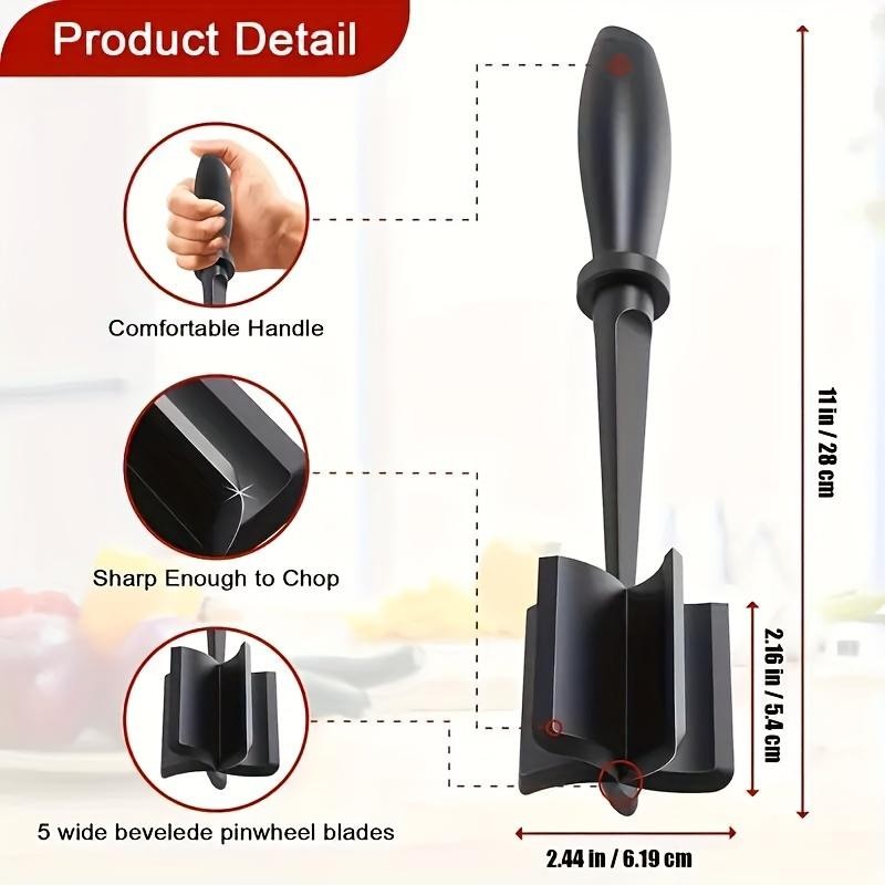 Handheld Meat Grinder & Chopper Manual Blender for Fast Kitchen Prep
