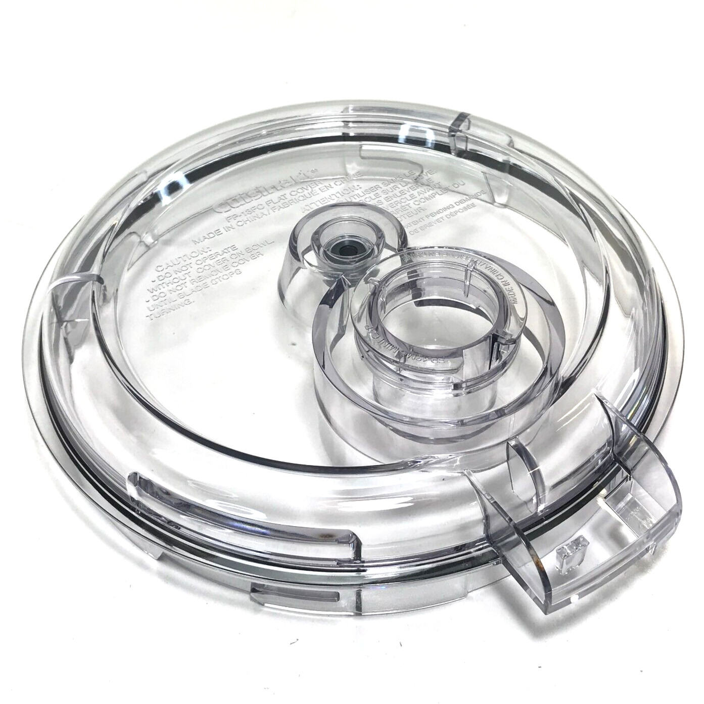 Cuisinart FP-13 CFP-26 SFP-13 FLAT LID for Work Bowl w/ Mini Cap Parts # FP-13FC