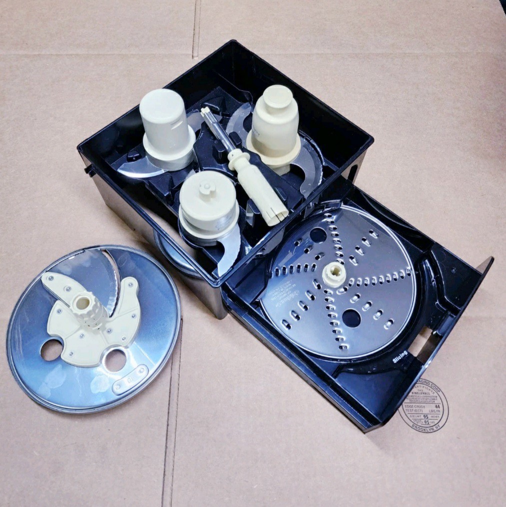 Cuisinart FP-14DC FP-16 Food Processor Blades Stem Shredder Slicer Storage Box