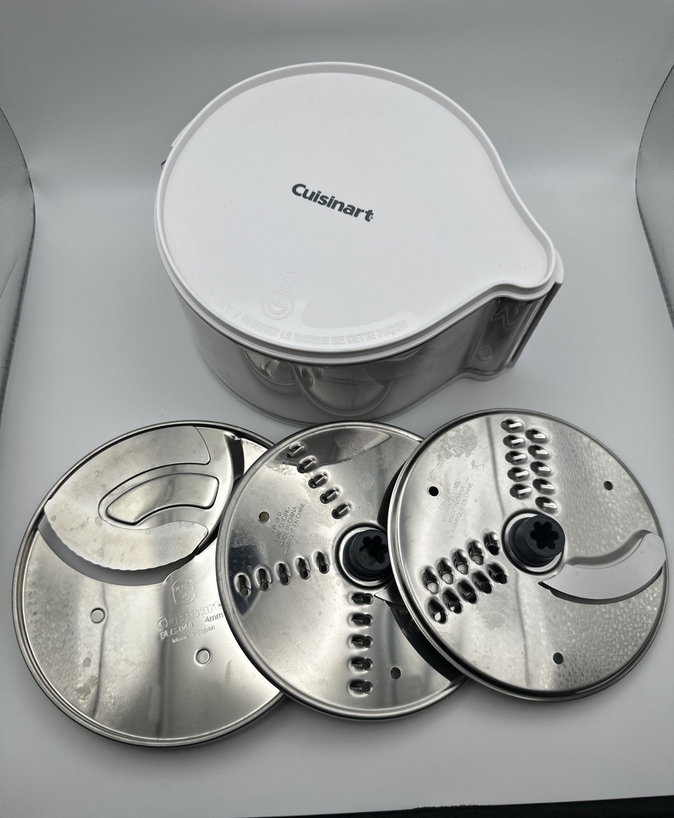 Cuisinart Cutting Blade Disc Holder Food Processors DLC-DH 3 disc set Cheese