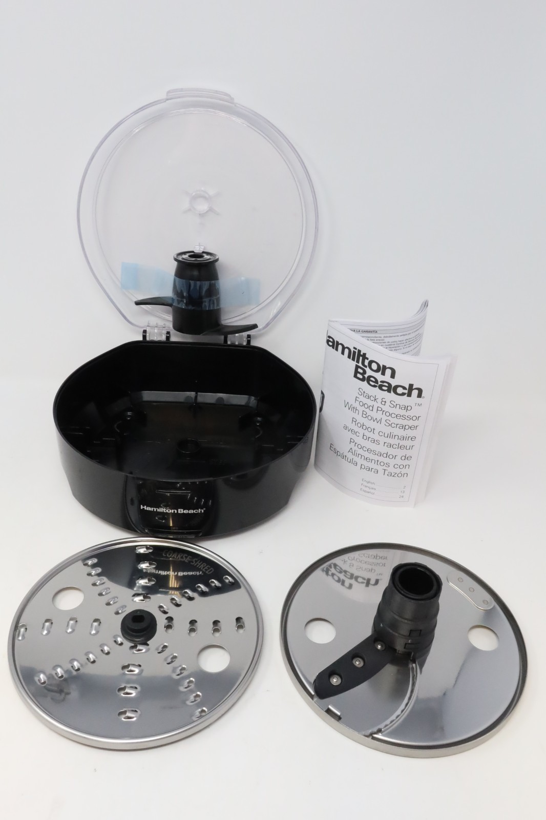 Attachment Storage Case w Slicing and Shredding Discs for Hamilton Beach 70820