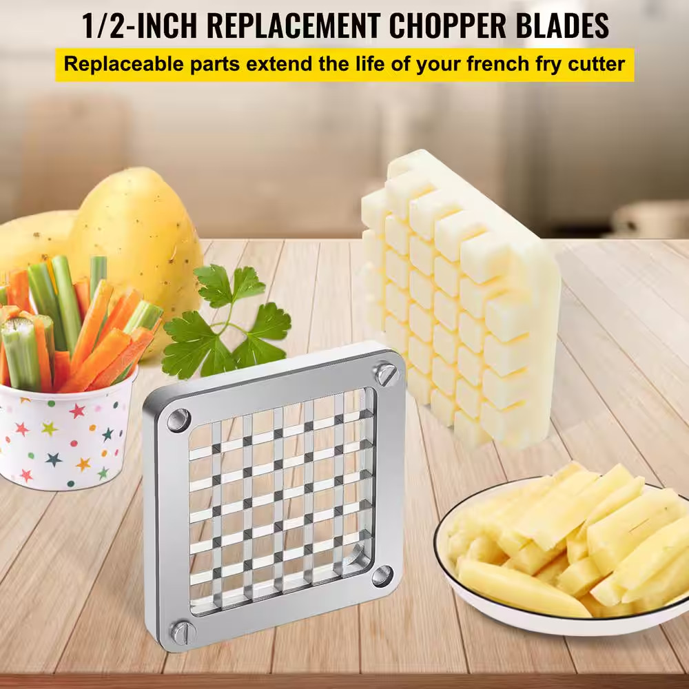 Replacement Chopper Blade 1/2 In. 3 PCS French Fry Blade Assembly Stainless Stee