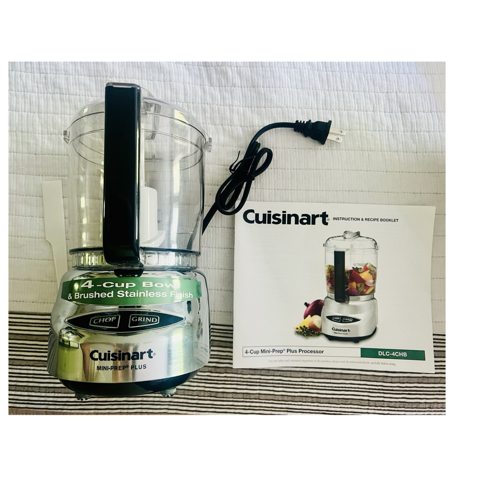 Cuisinart Mini-Prep Plus 4-Cup Food Processor Chopper Grinder DLC-4CHB Tested