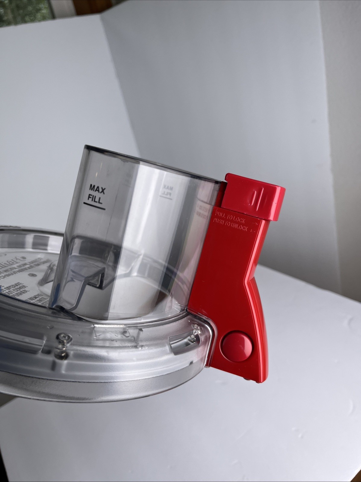 Cuisinart Elite Food Processor Work Bowl Lid Only FP-12WBCT Red Replacement Part