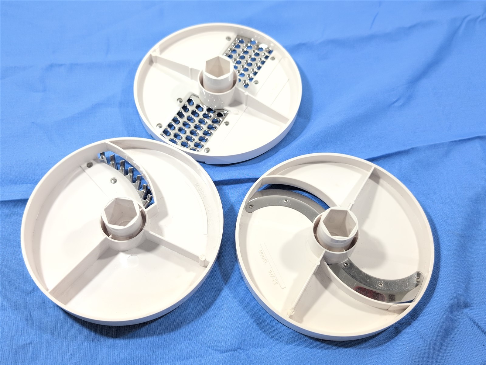 Lot Of 3 Blade Attachments For Oster Regency Kitchen Center 937-84 937-85 937-82