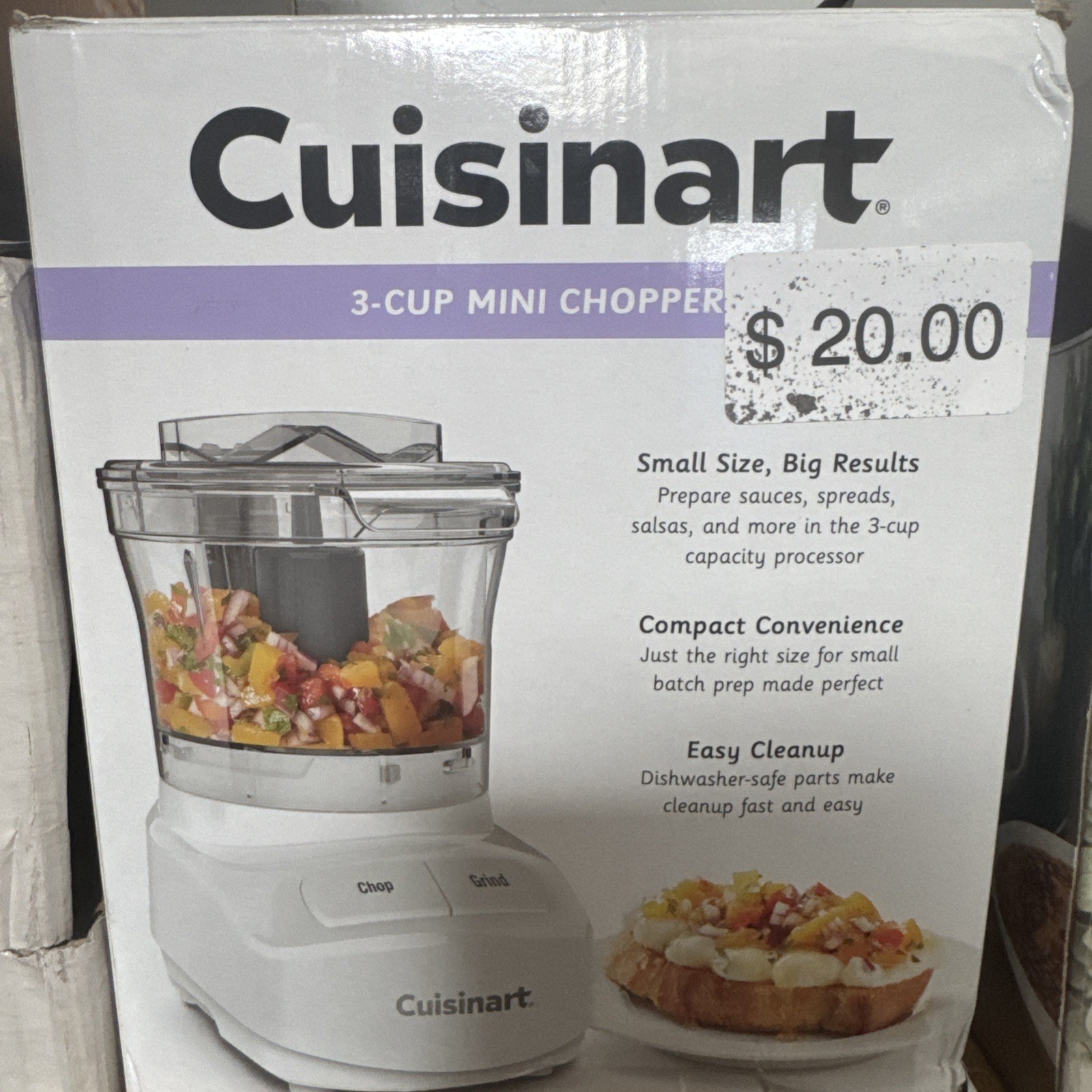 3-Cup Mini Chopper, CCH-3, White
