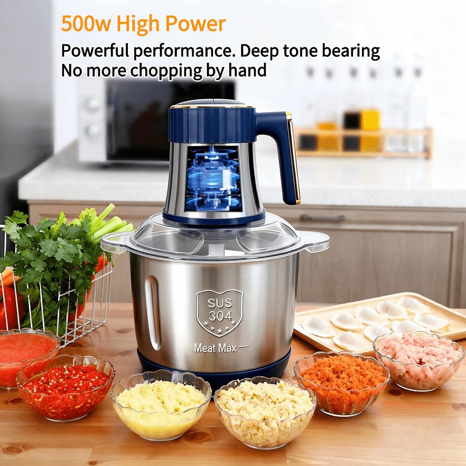 Food Processor,5-Speed Electric Food Chopper,Meat Grinder 5L(20Cups NEW