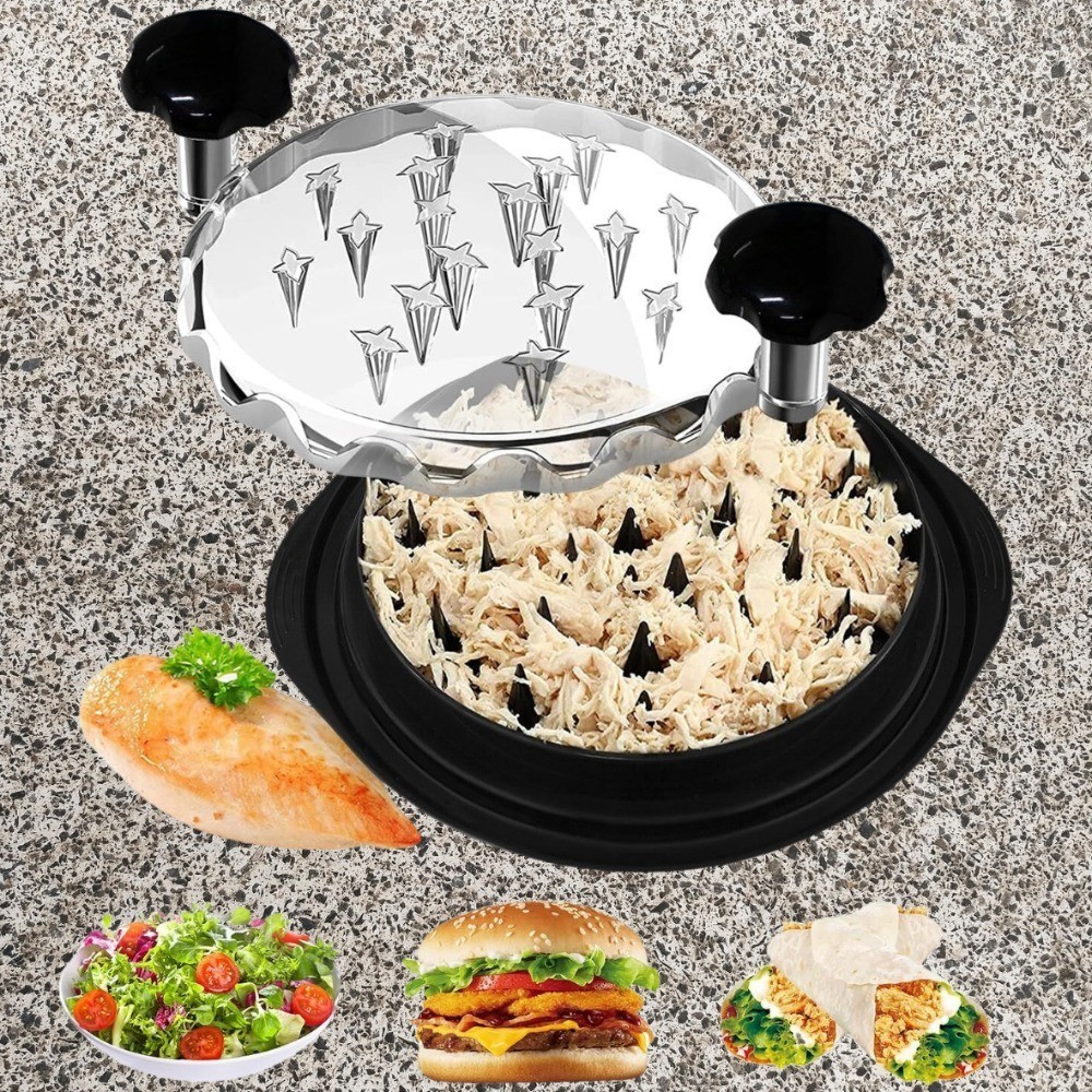 US Chicken Shredder Tool Twist Meat Shredding Machine Handles Non-Slip No BPA