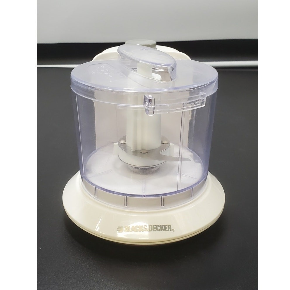Black & Decker One-Touch Chopper HC21K Mini Food Processor 1.5 Cup **TESTED**