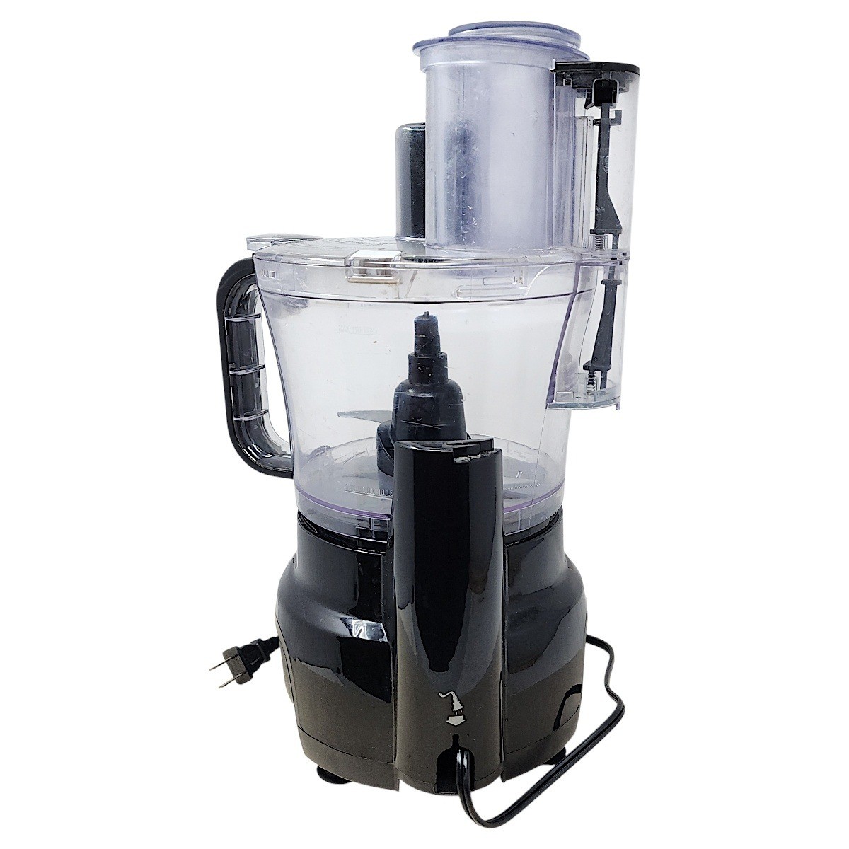 Hamilton Beach Food Processor 12 Cup Black Silvr 500W Big Mouth Duo Tested Works