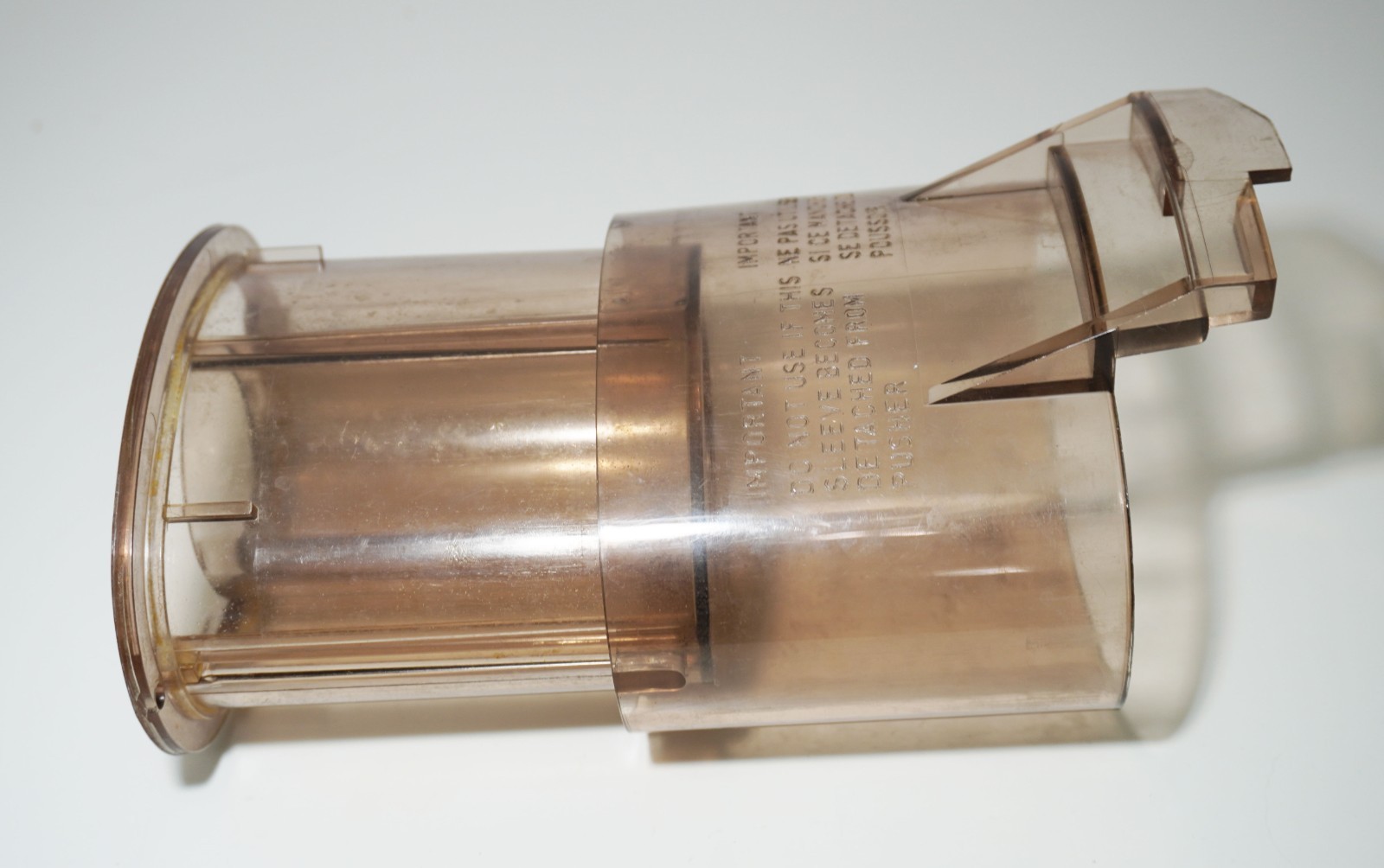 Cuisinart Food Processor CFP-9 Amber Replacement Pusher Made in France Vintage