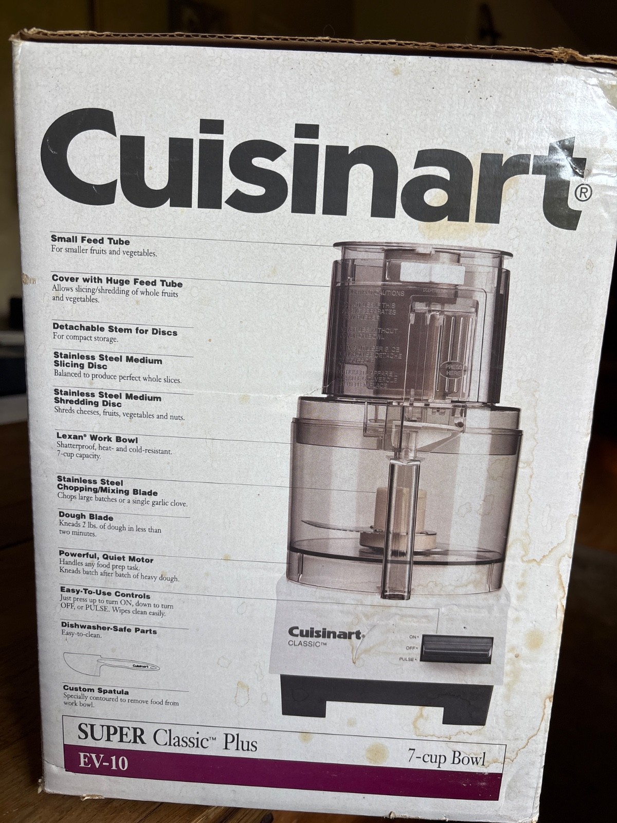 New in Box Cuisinart Super Classic Plus 7-cup Food Processor EV 10