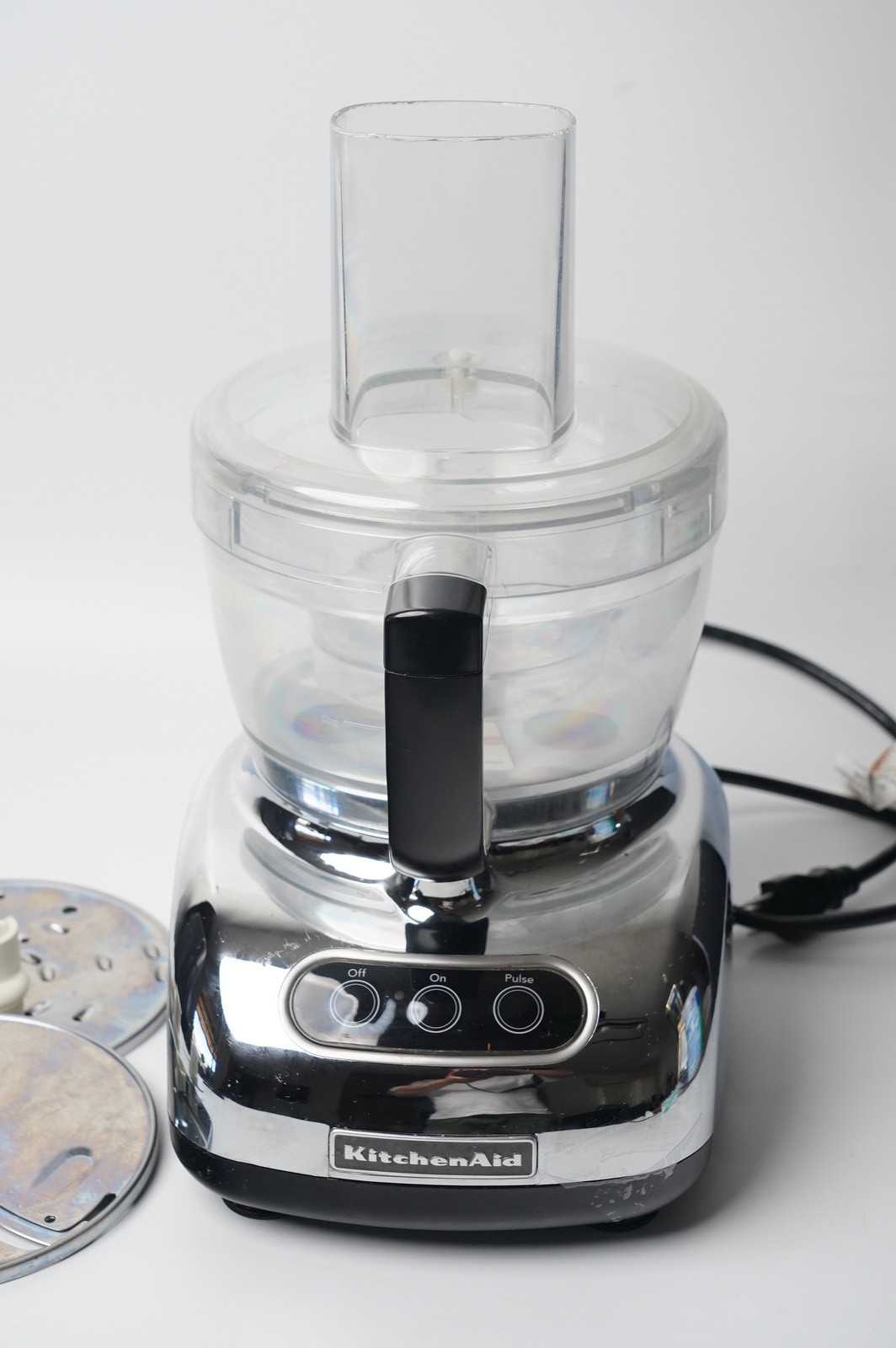 KitchenAid 9-Cup Food Processor KFP740CR0 Chrome with Blades & Discs