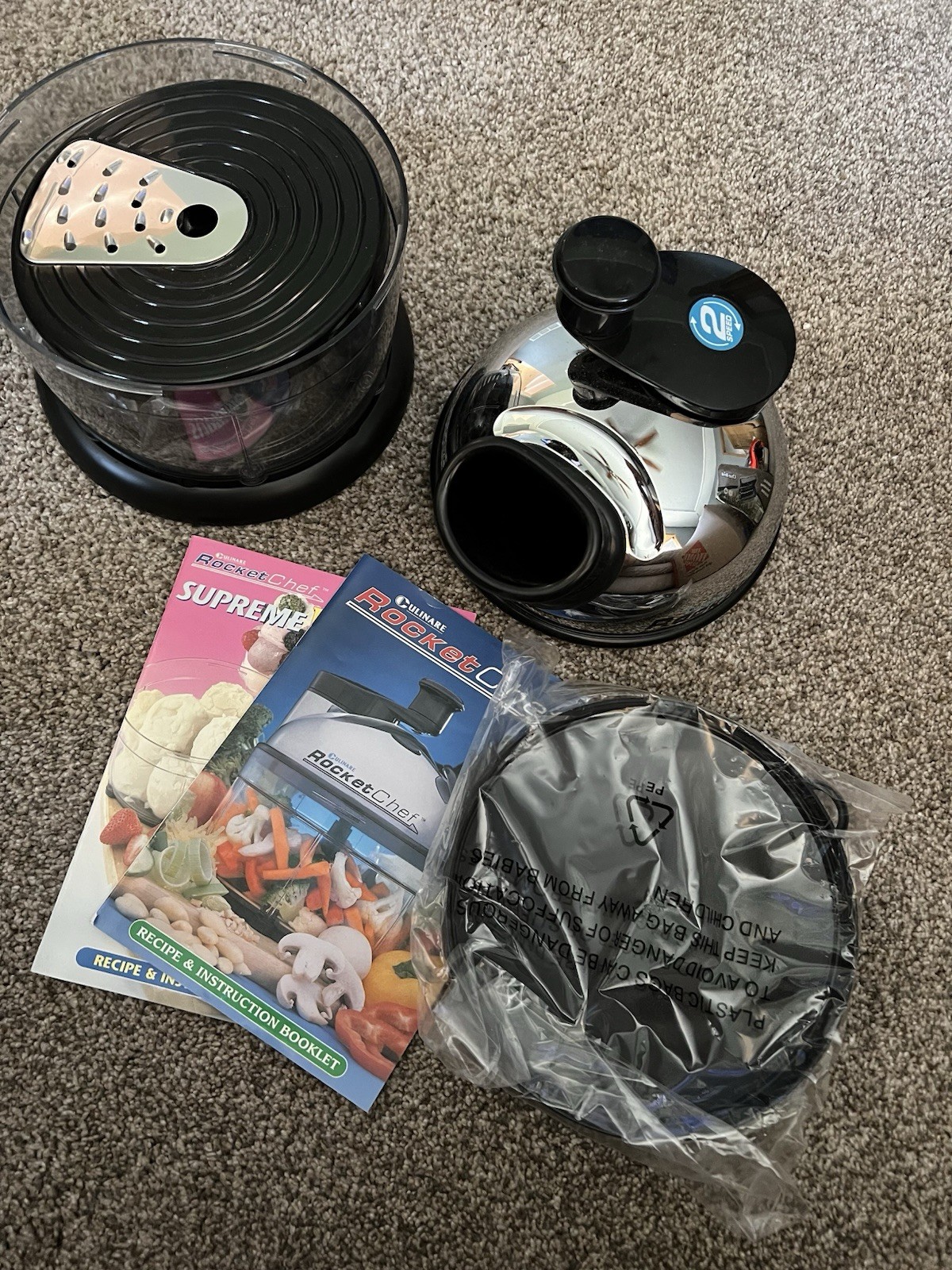 Culinare ROCKET CHEF BDA05056 Grating / Slicing / Chopping / Whipping & More NIB