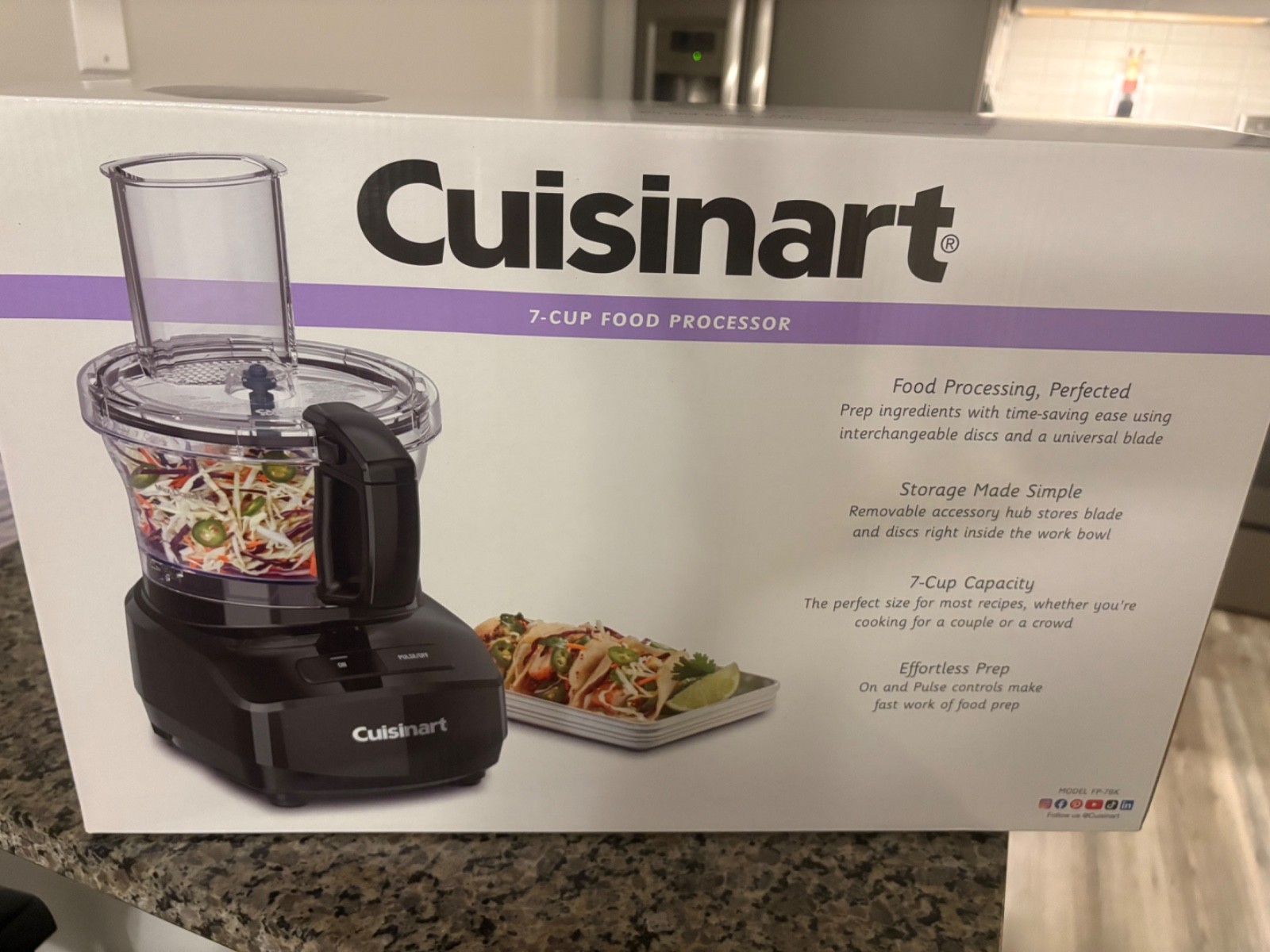 Cuisinart 7-Cup Food Processor FP-7 ~ Brand New