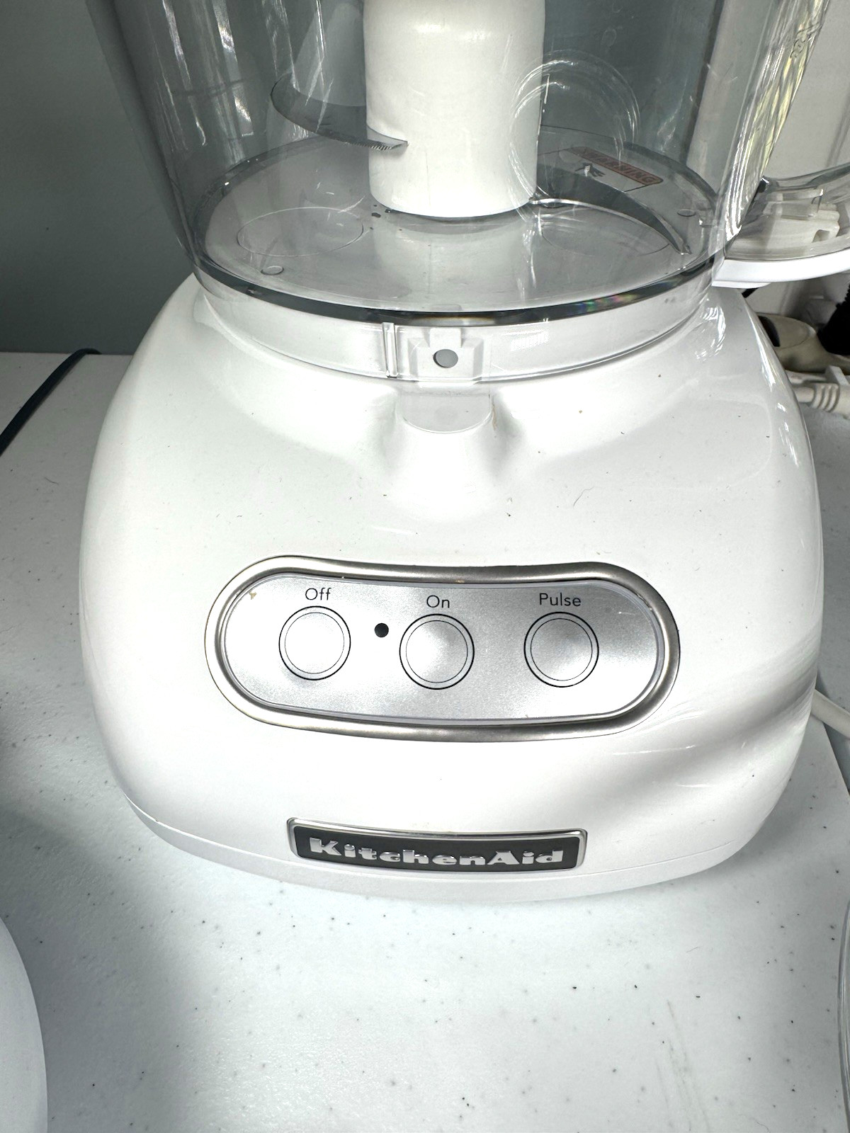 Kitchen Aid 12 Cup Food Processor Model 4KFPW760 With Accessories White w/Manual