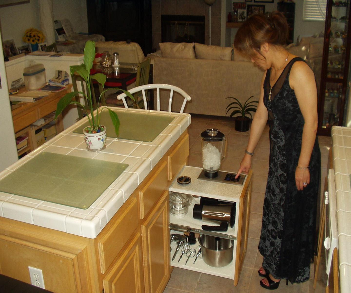 Built-in Blender & Food Processor (re: Nutone Food Center) 1000W in counter moto