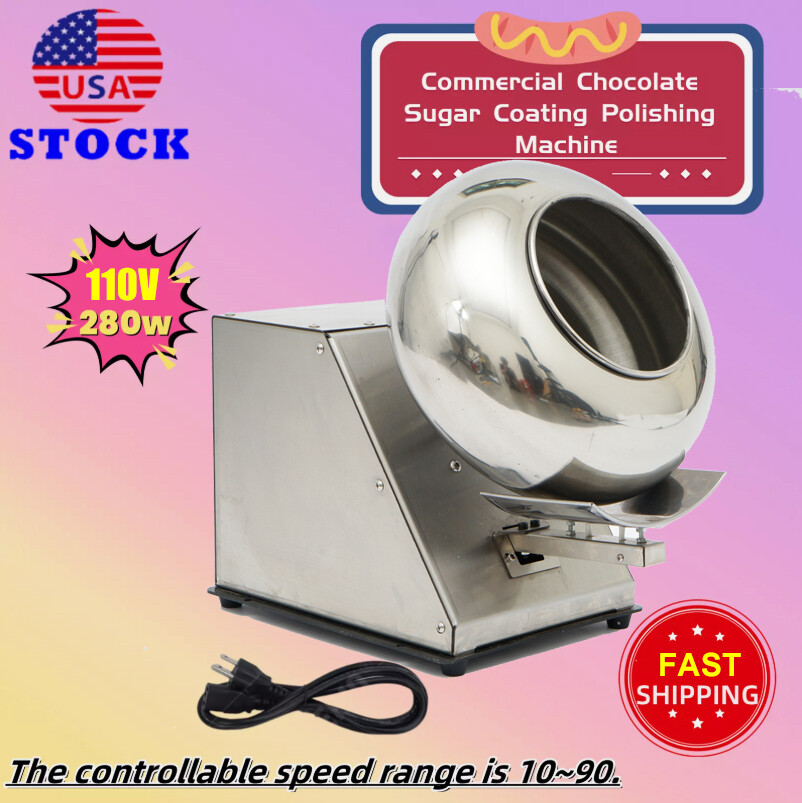 Professional small Nuts sugar peanut Chocolate candy Coating Machine 110V