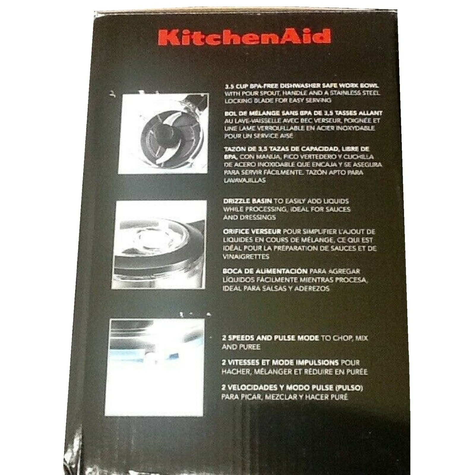 new BLUE VELVET KitchenAid 3.5-Cup Food Chopper (a.k.a. Processor) KFC3516VB