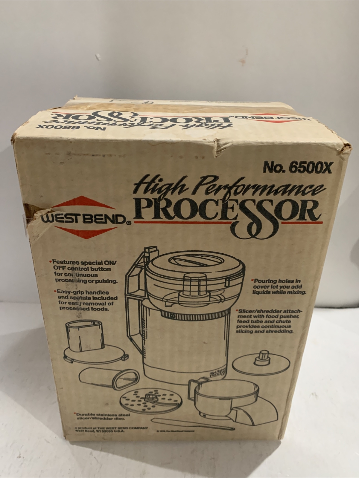 Vintage West Bend High Performance Processor 6500X *Brand New