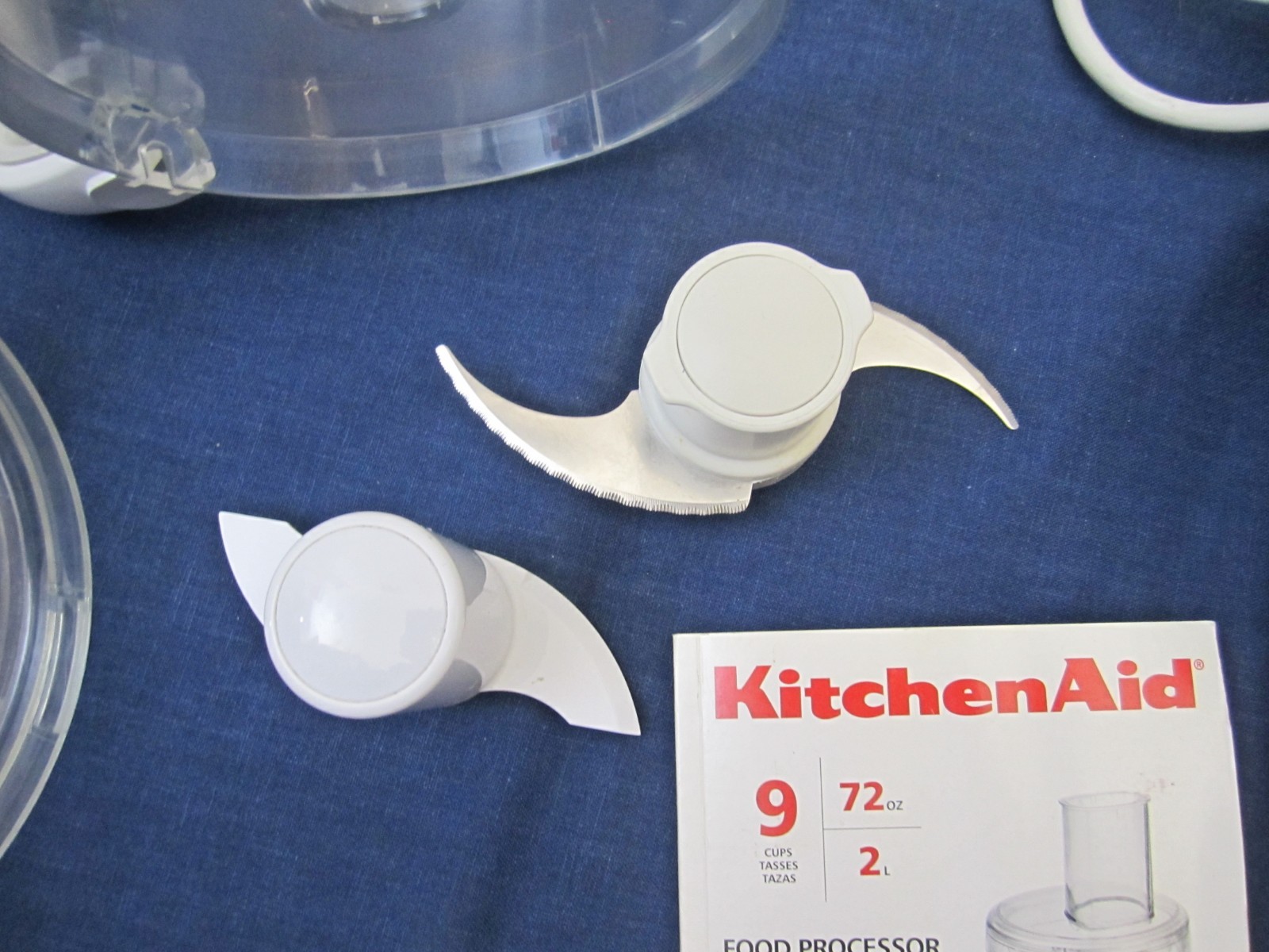 KitchenAid KFP740 WH1 Food Processor 9-Cup w/ Bowl, Blades, Manual FAST SHIPPING