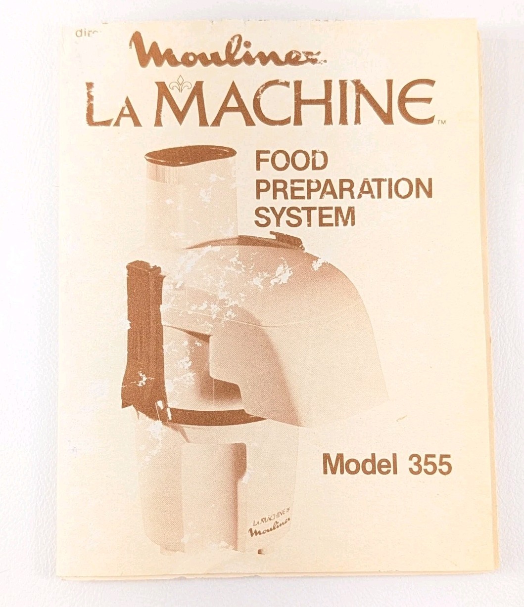 La Machine Food Processor by Moulinex Deluxe Model 355 Complete Tested & Working