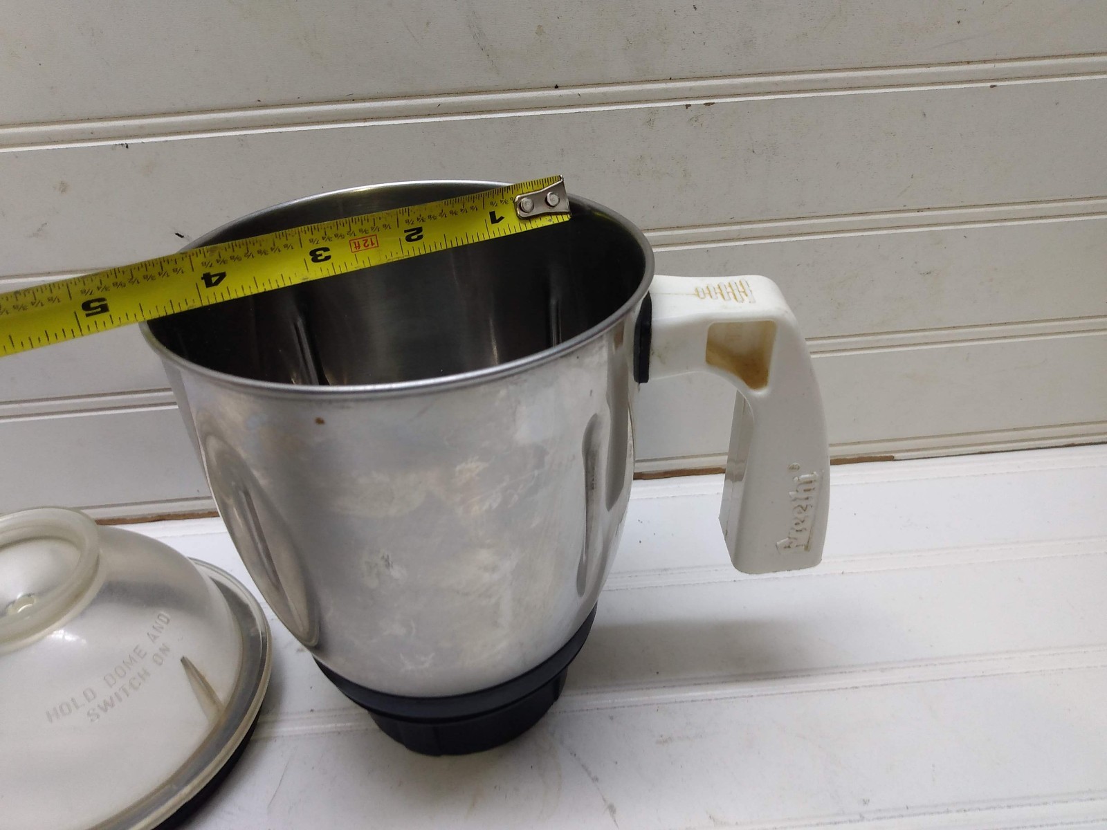 Preethi Steele/Eco Plus Food Processor Blender (LARGE) 4/4.5″ Jar Lid & Blade