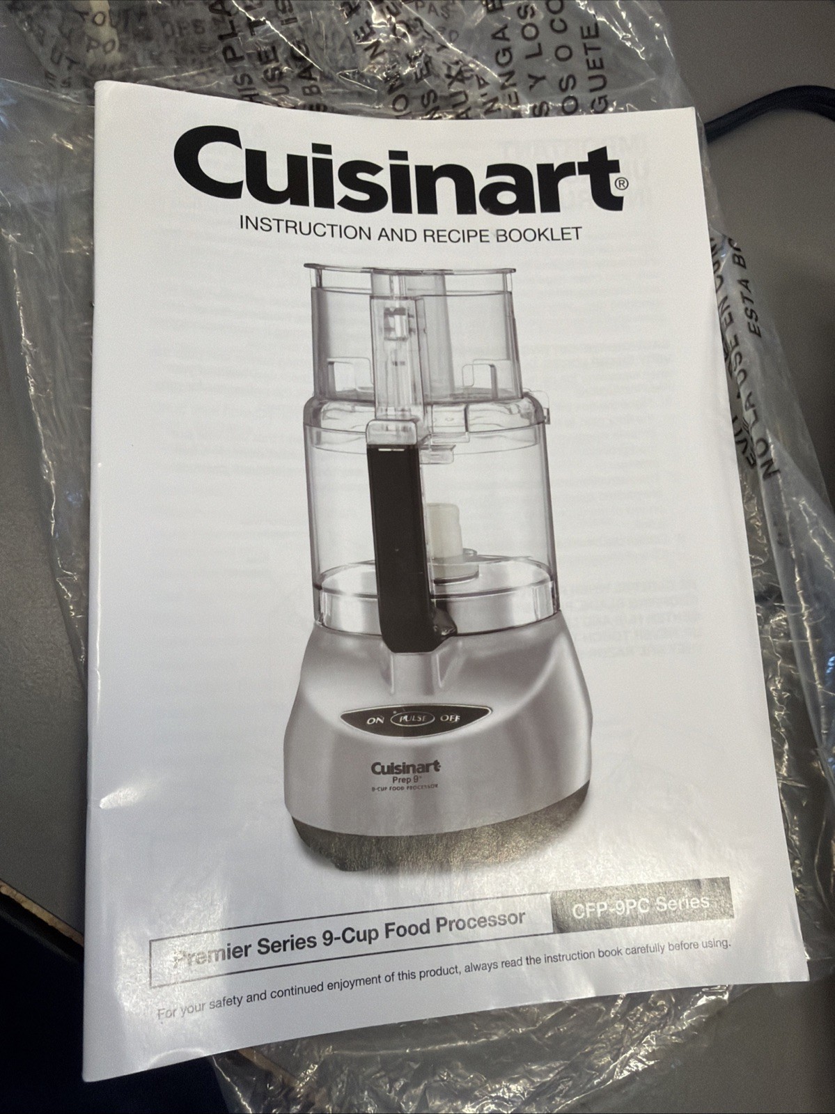 E1 Cuisinart Premier 9 Food Processor Cfp-9pc Series Cup Stainless Steel Ms7
