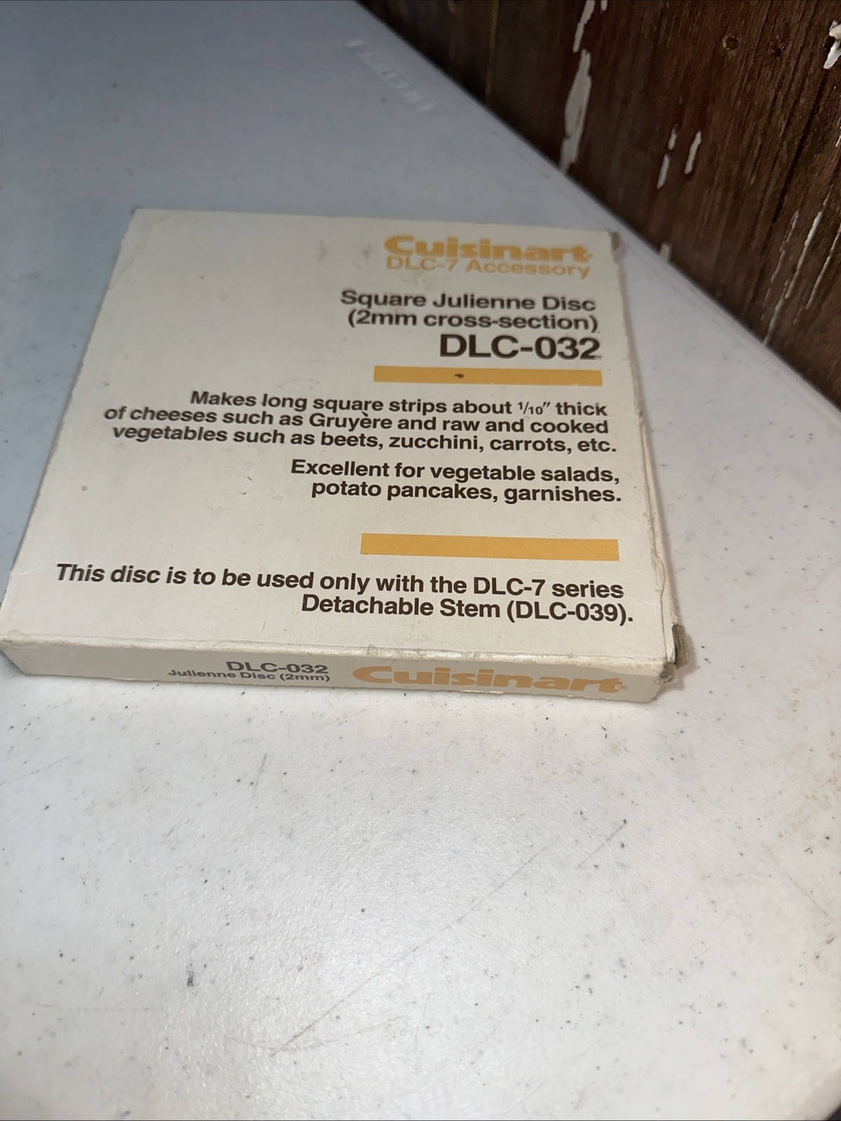 Cuisinart For DLC-7 Square Julienne Disc #DLC-032 Not Sure If It Was Ever Used