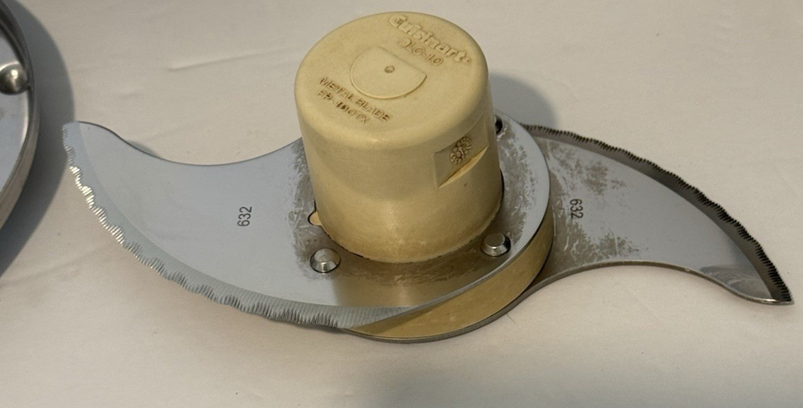 Cuisinart DLC-5 TX Type 25 Food Processor Vintage Bowl Lid 3 Blades Tested