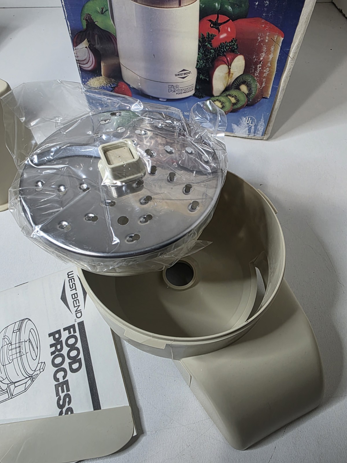 West Bend Food Processor 6500 Chopper Slicer High Performance Vintage Open Box