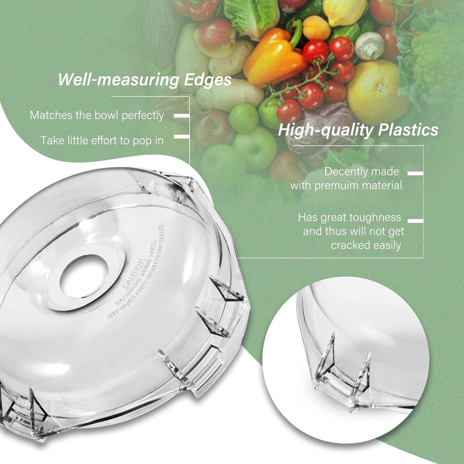 106458S Cutter Bowl Lid Repacement For Robot Coupe R2, R2 Dice, R2 Ultra, R2N