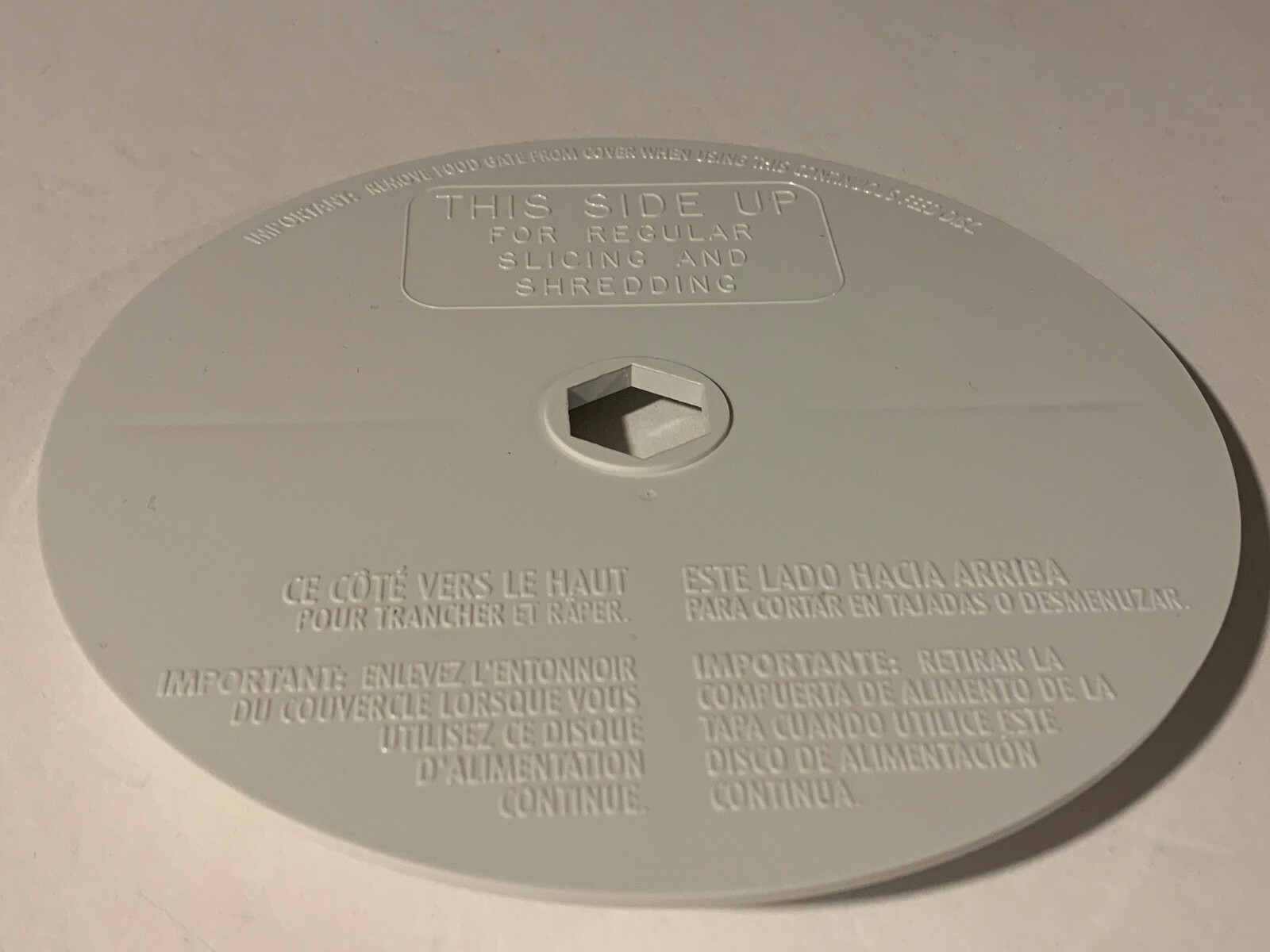 Hamilton Beach Food Processor Model 70700 Feed Disc Sling Plate – FREE SHIPPING