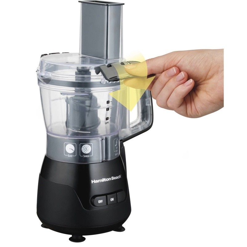 Stack Snap Food Processor 4 Cup Blender Chopper Easy Assembly Multifunctional US