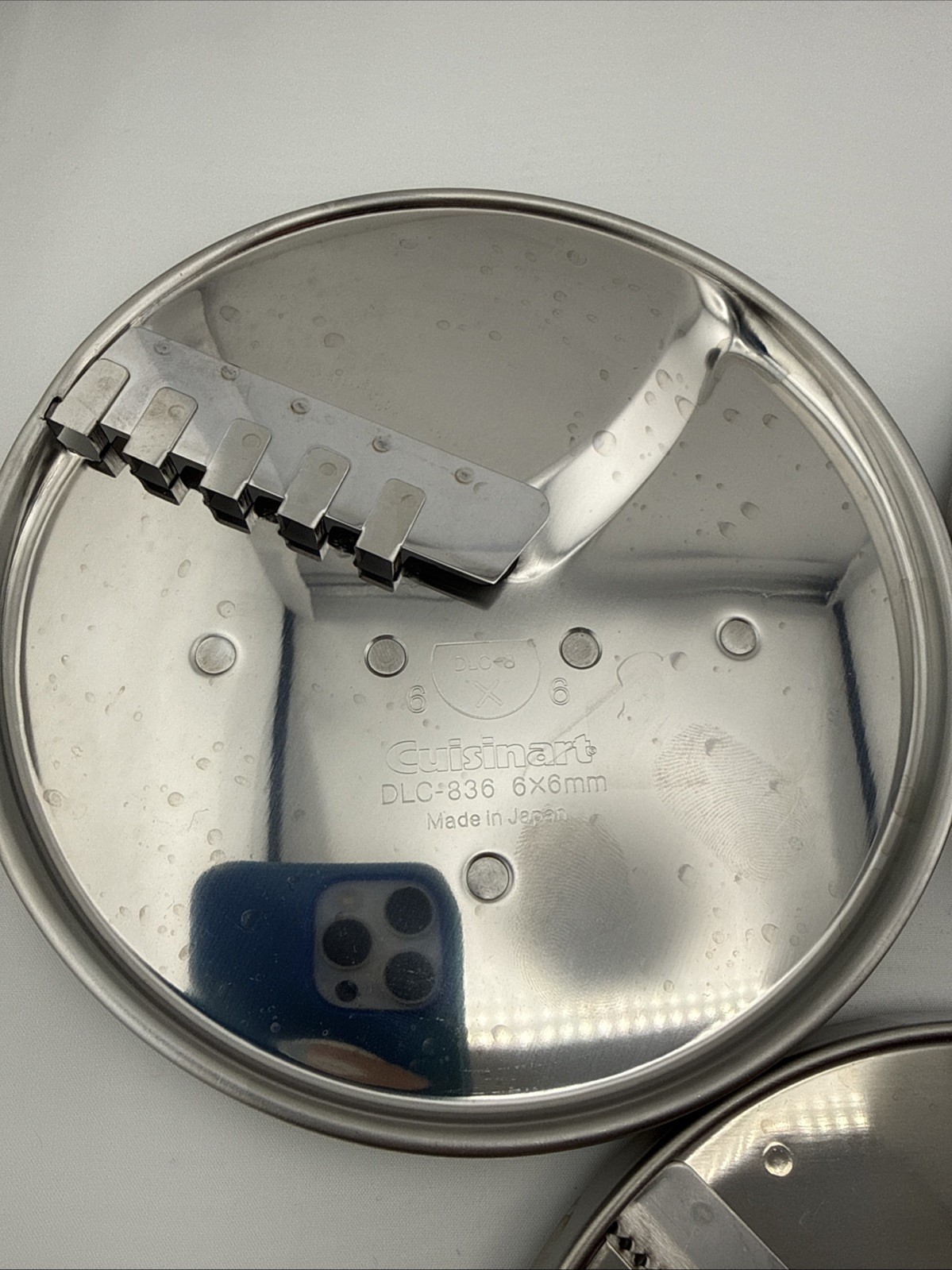 Lof of 3 Cuisinart DLC-8 Slicing Discs 832 833 836 2×2 3×3 6×6