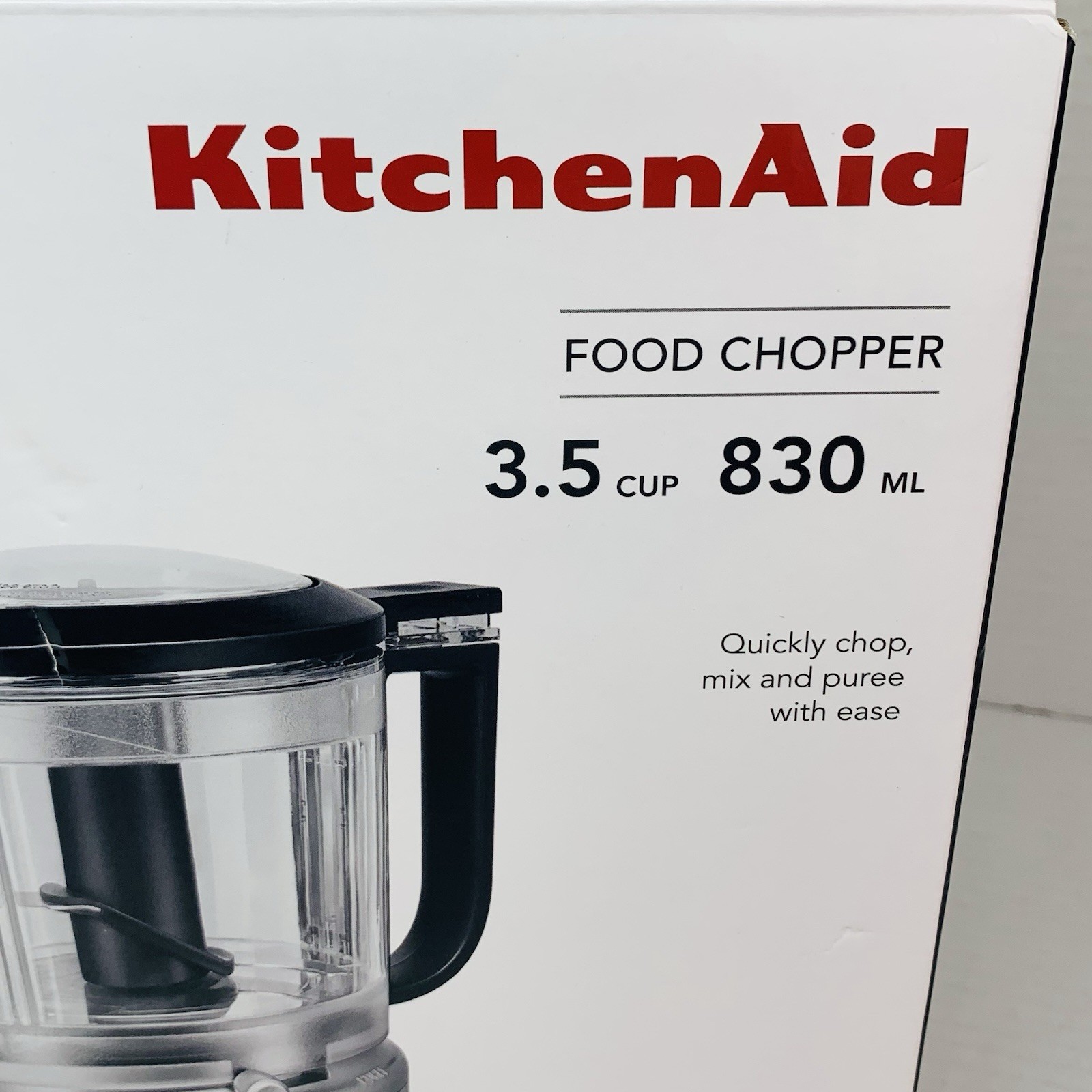 KitchenAid 3.5 Cup Food Chopper Contour Silver – KFC3516CU – Chop – Mix – Purée