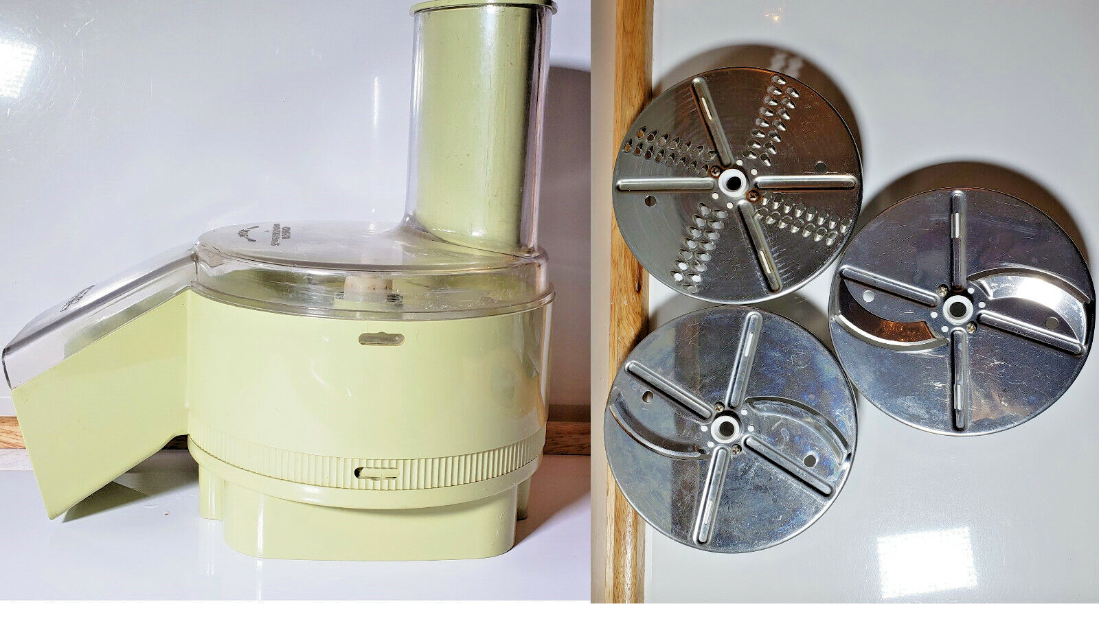 Green Oster Kitchen Center Salad Maker Food Processor Attachment  Slicer Disc