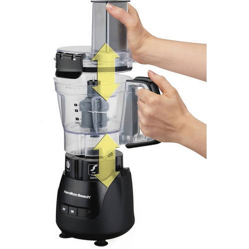 Stack Snap Food Processor 4 Cup Blender Chopper Easy Assembly Multifunctional US