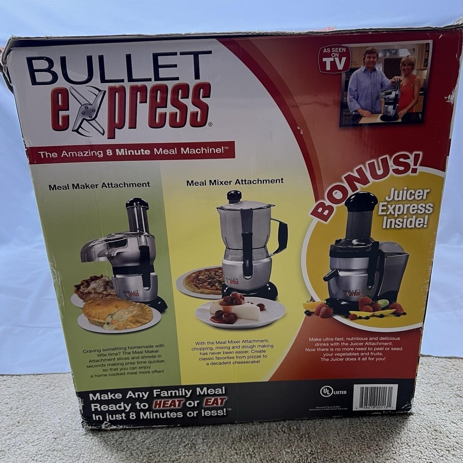 Bullet Express 3-in-1 Mixer Meal Maker Juicer System Food Prep Vintage Kitchen