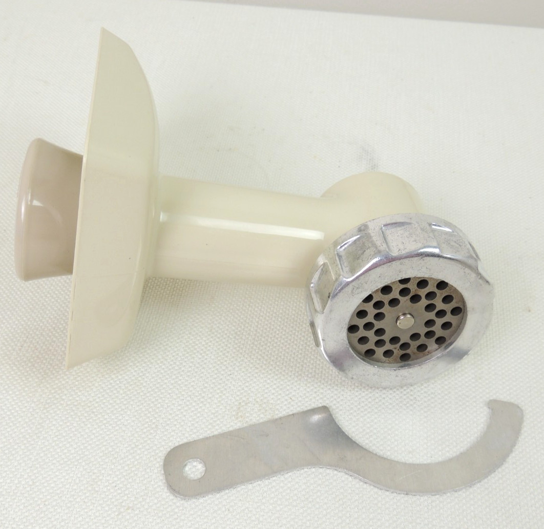 Vintage Oster Regency Kitchen Center Meat Grinder Attachment Parts Tested