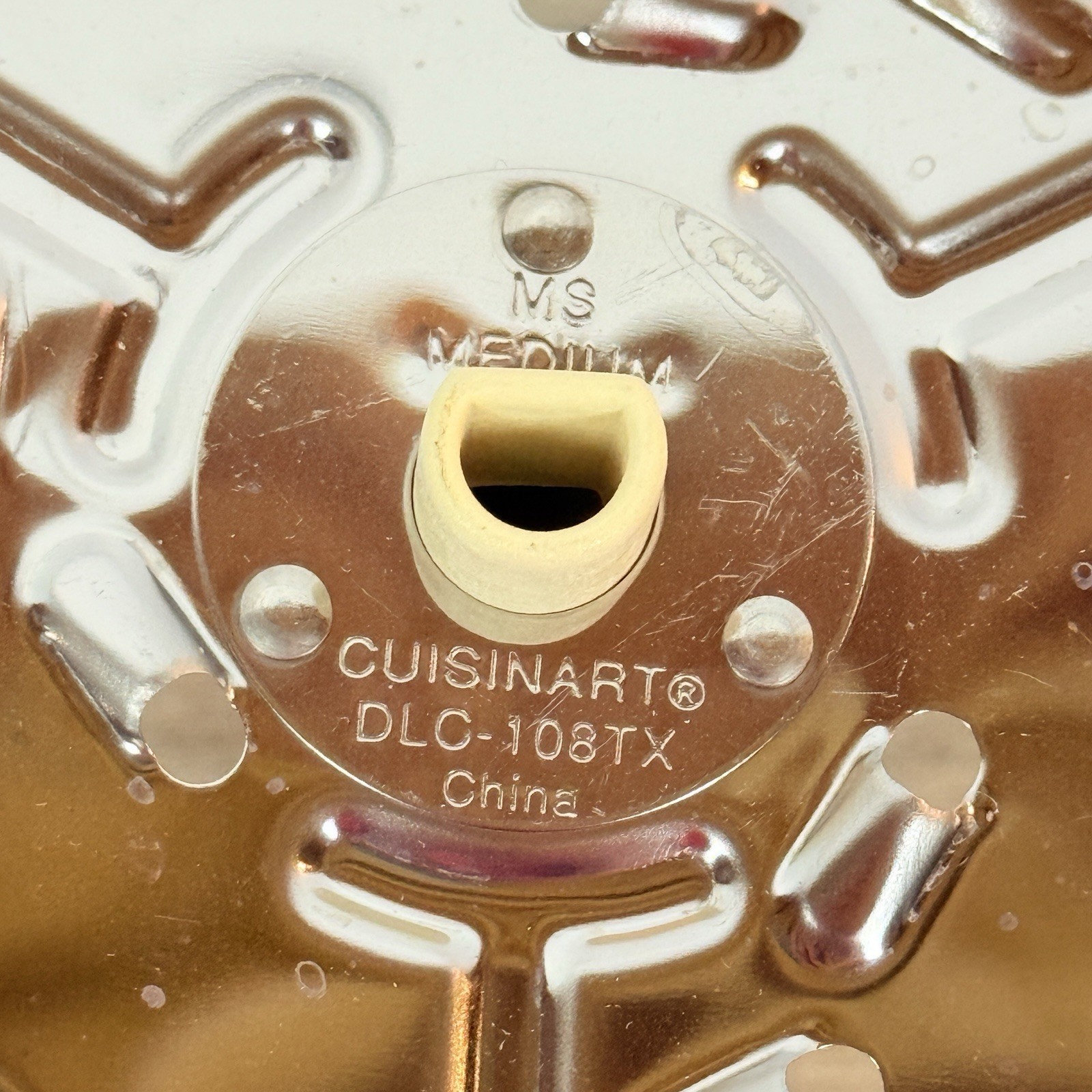 Two Cuisinart DLC-5 Food Processor Discs DLC-108TX Shred DLC-103TX Medium OEM
