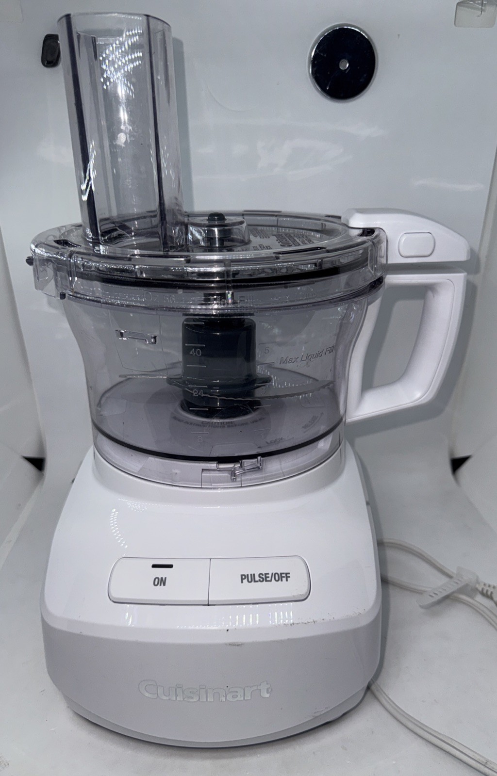 Cuisinart FP-7 FR 7-Cup Food Processor, White Tested Works Fine .