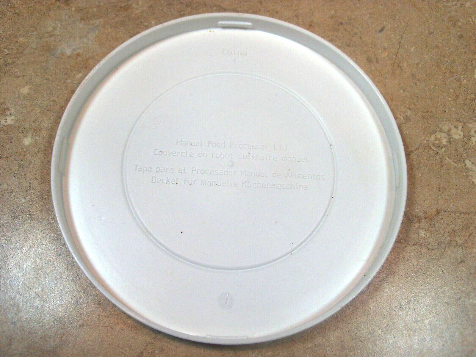 Pampered Chef Manual Food Processor #2581 Replacement White Lid