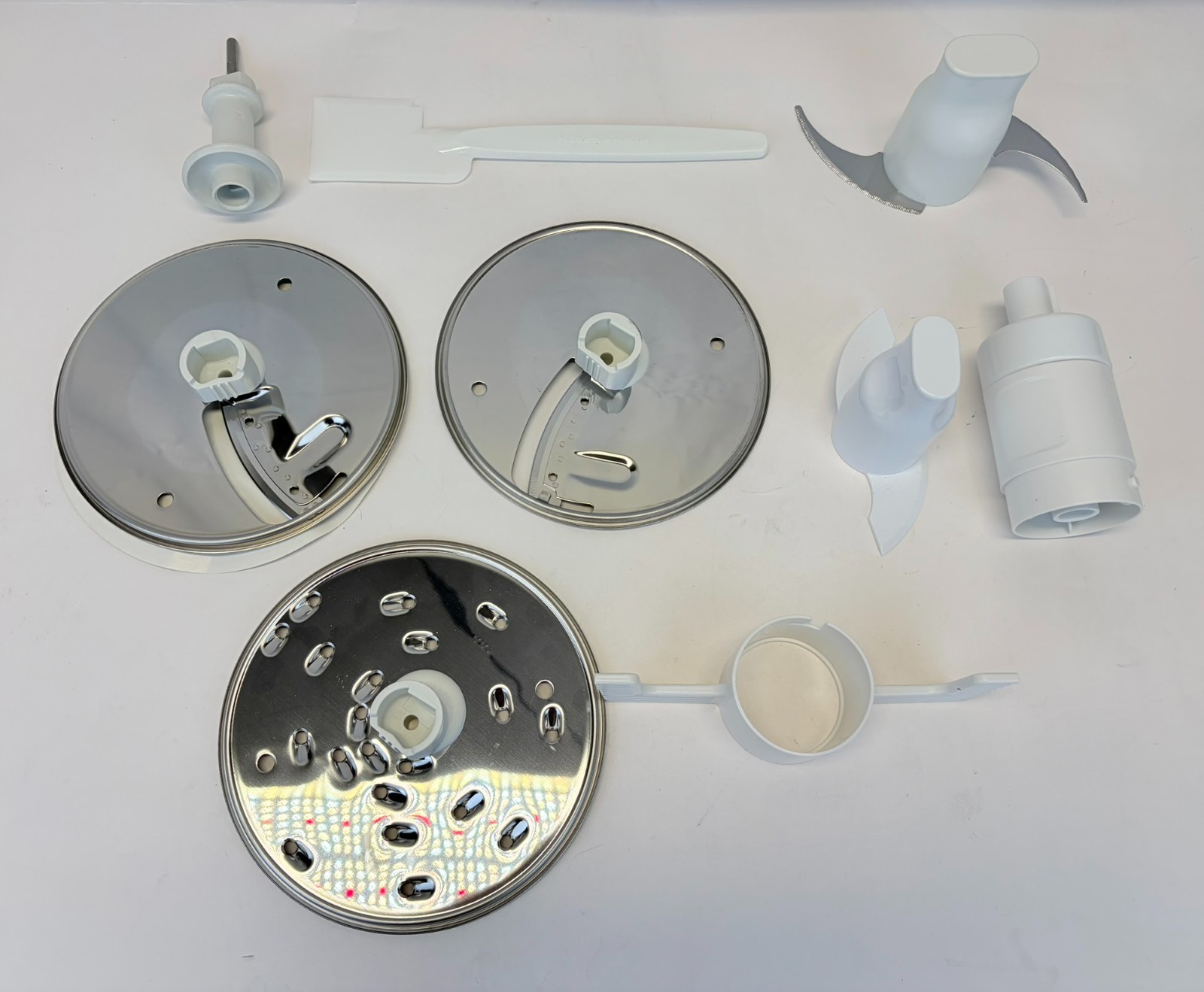 KitchenAid Food Processor Disc Set Slice Shred 2mm 4mm Egg Whip + Tray NEW