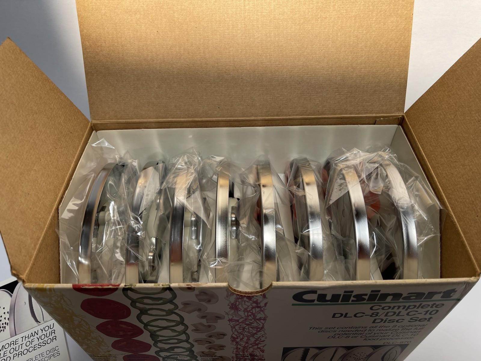 Cuisinart Complete DLC-8/DLC-10 Food Processor 8 Disc Set EUC