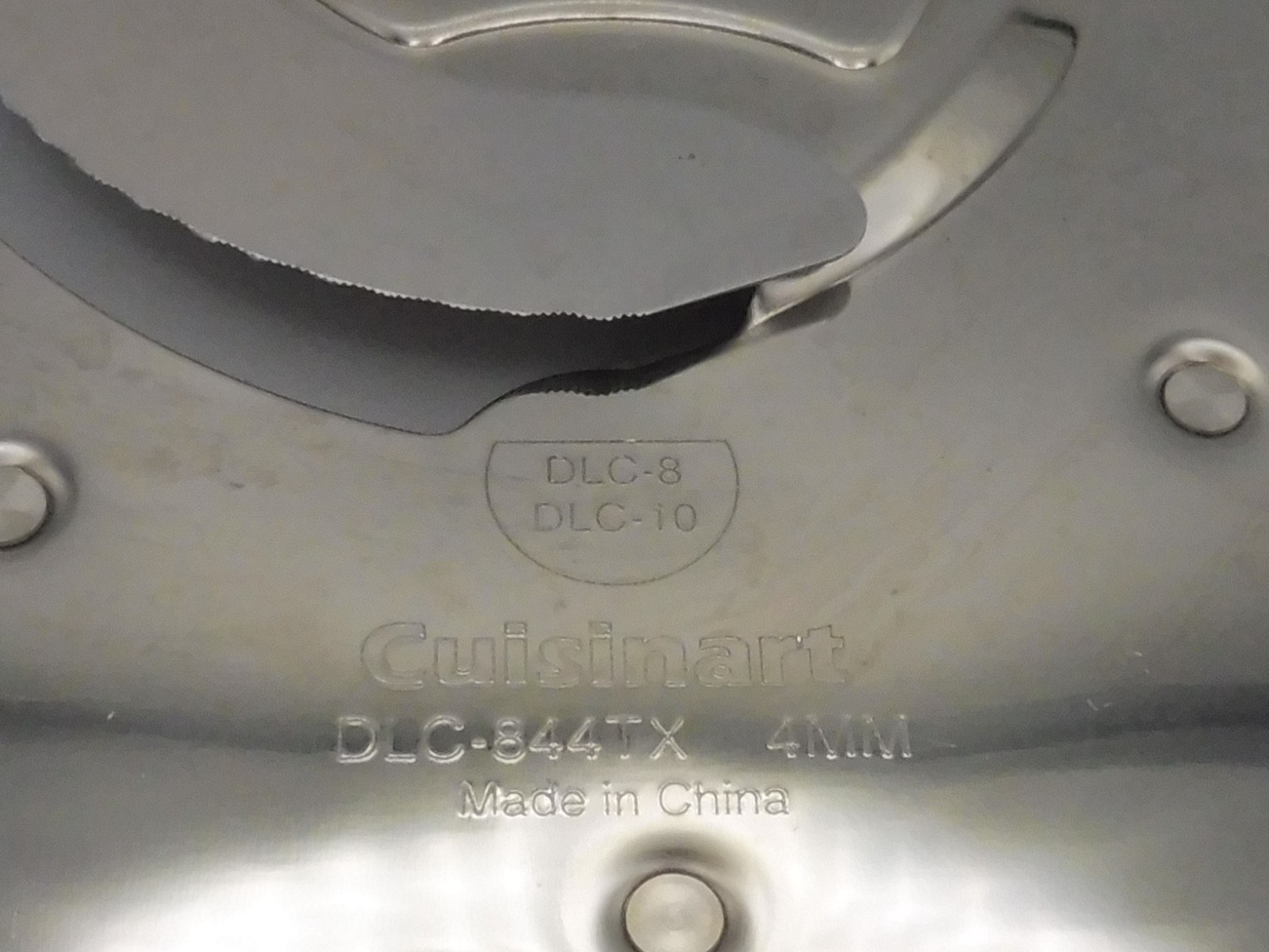 CUISINART DLC-844TX FOOD PROCESSOR SLICING DISC BLADE DLC-8 DLC-10, 4 MM