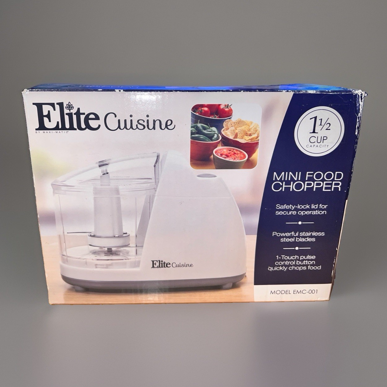 Maxi-Matic-Elite Cuisine-Model EMC-001 – 1.5 Cup Capacity Food Chopper